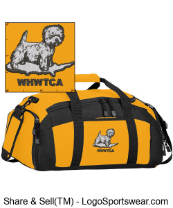 Gym Bag with Westie Design Zoom