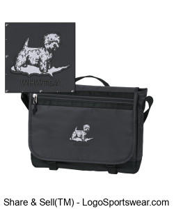 Messenger Bag with Westie Design Zoom