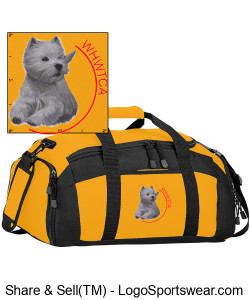 GYM BAG w/ Printed Picture Design Zoom